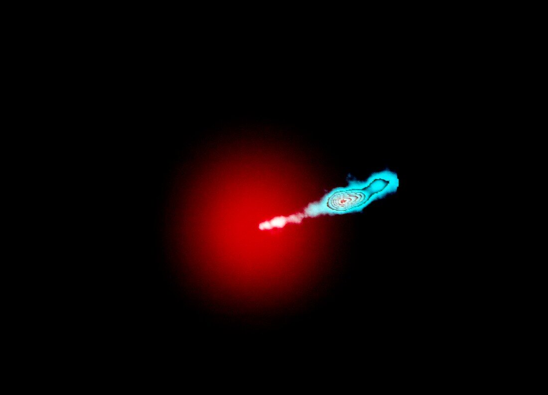 Optical CCD image of the elliptical galaxy M87