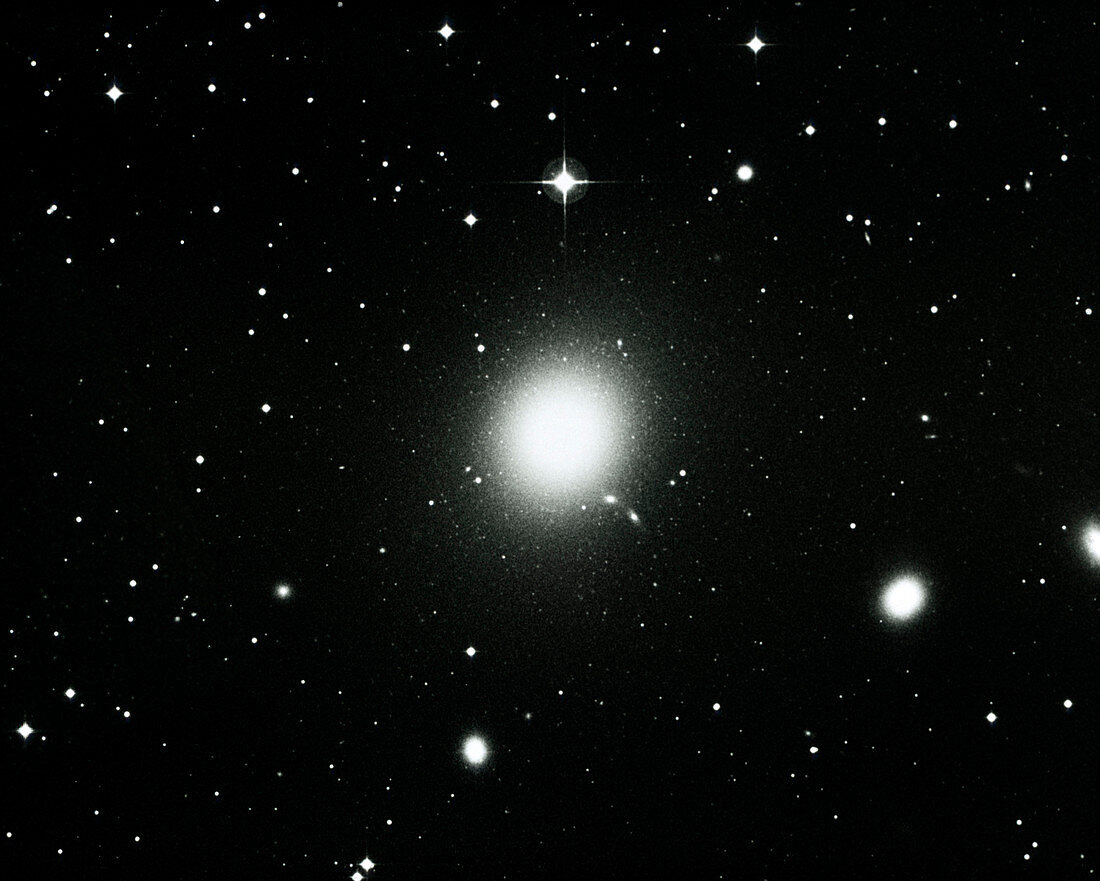 Optical view of the elliptical galaxy M87