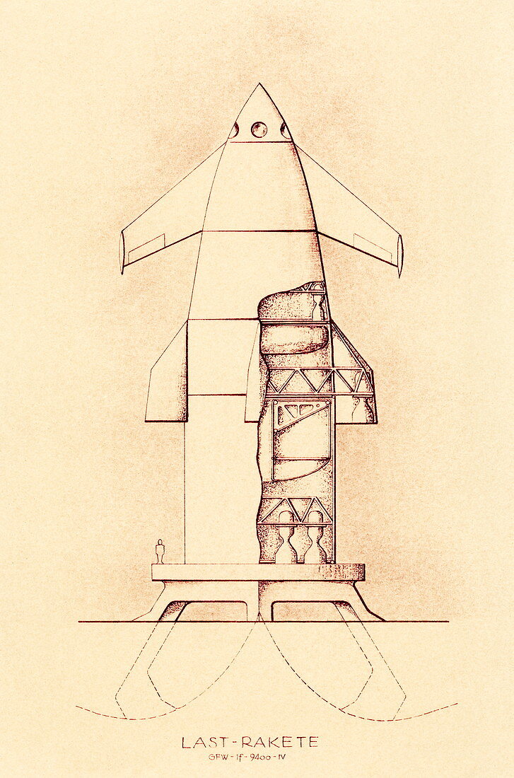 German space shuttle study,1951