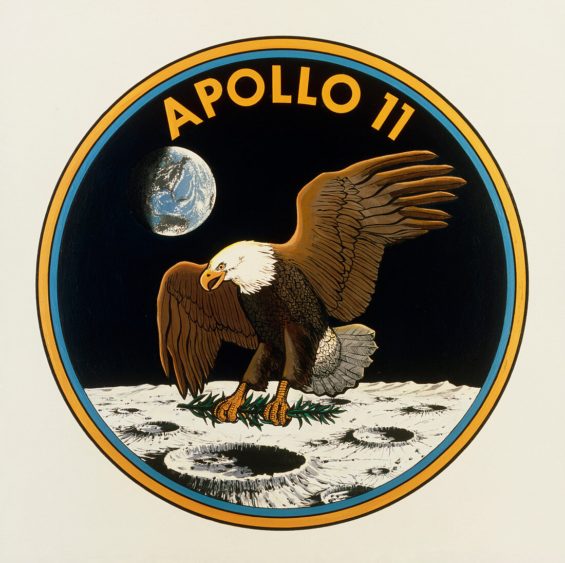 NASA's official emblem for the Apollo 11 mission