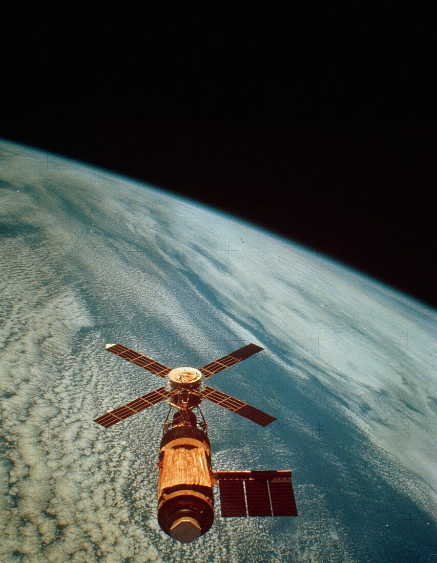 Skylab 1 space station in orbit