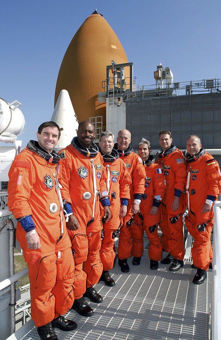 STS-122 mission crew