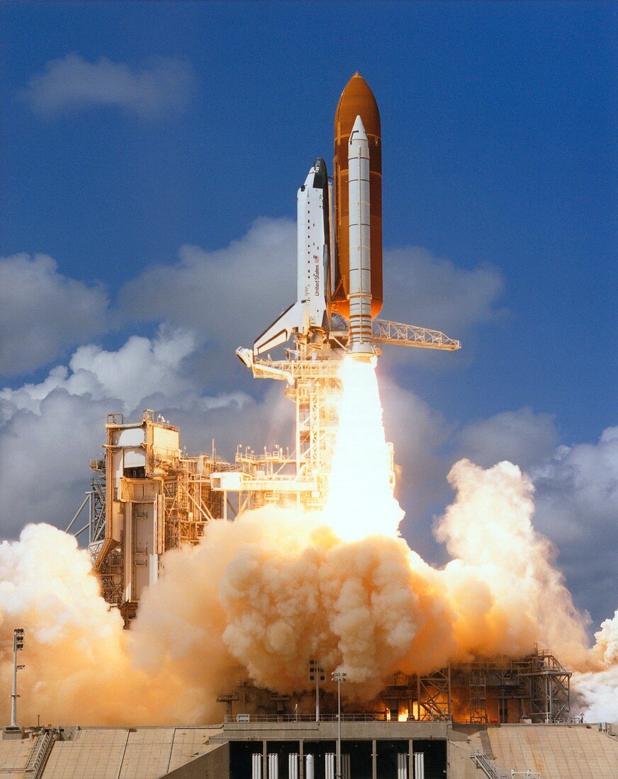 Launch of space shuttle Discovery,STS-26