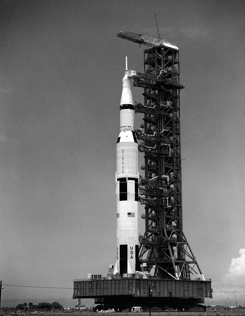 Saturn V rocket in the Apollo 11 mission