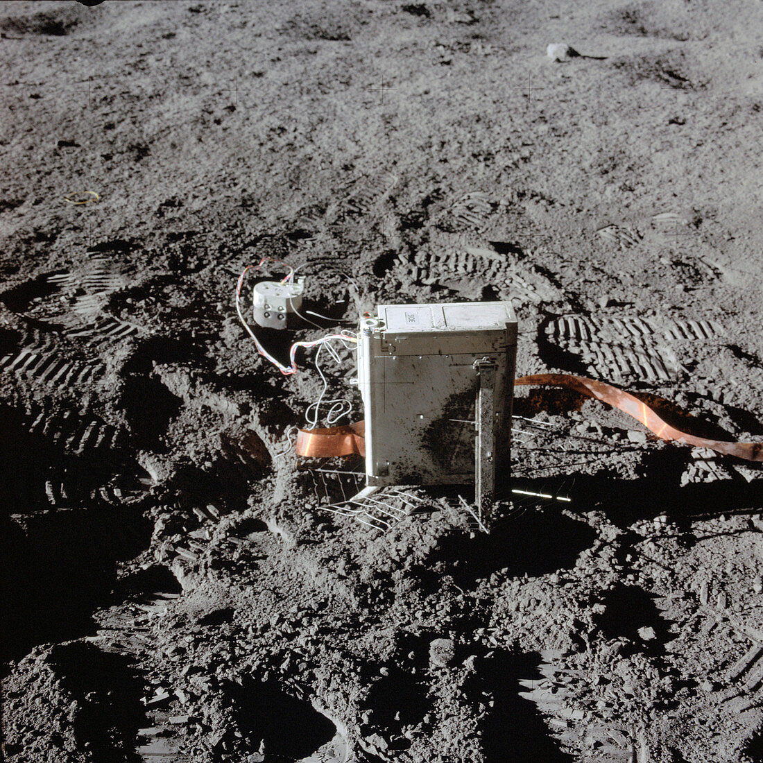 Apollo 14 equipment on the moon