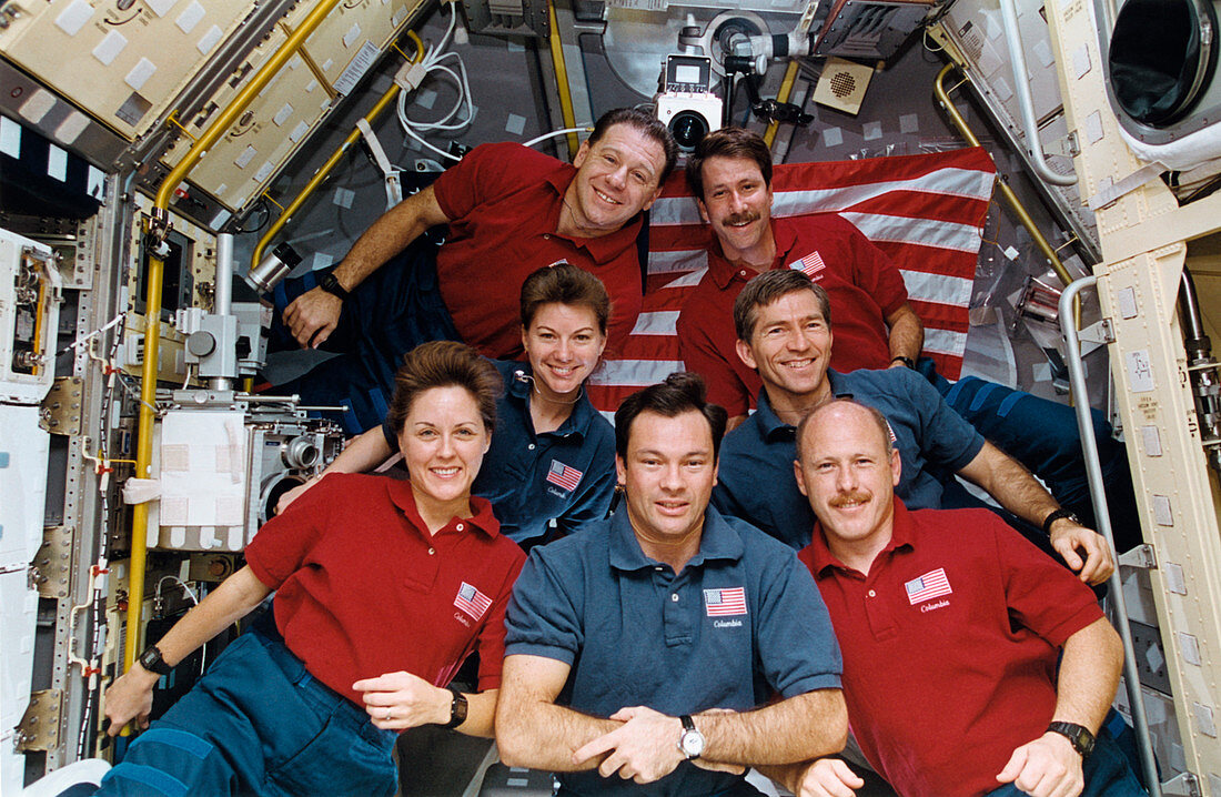 Portrait of the crew of the Columbia space shuttle