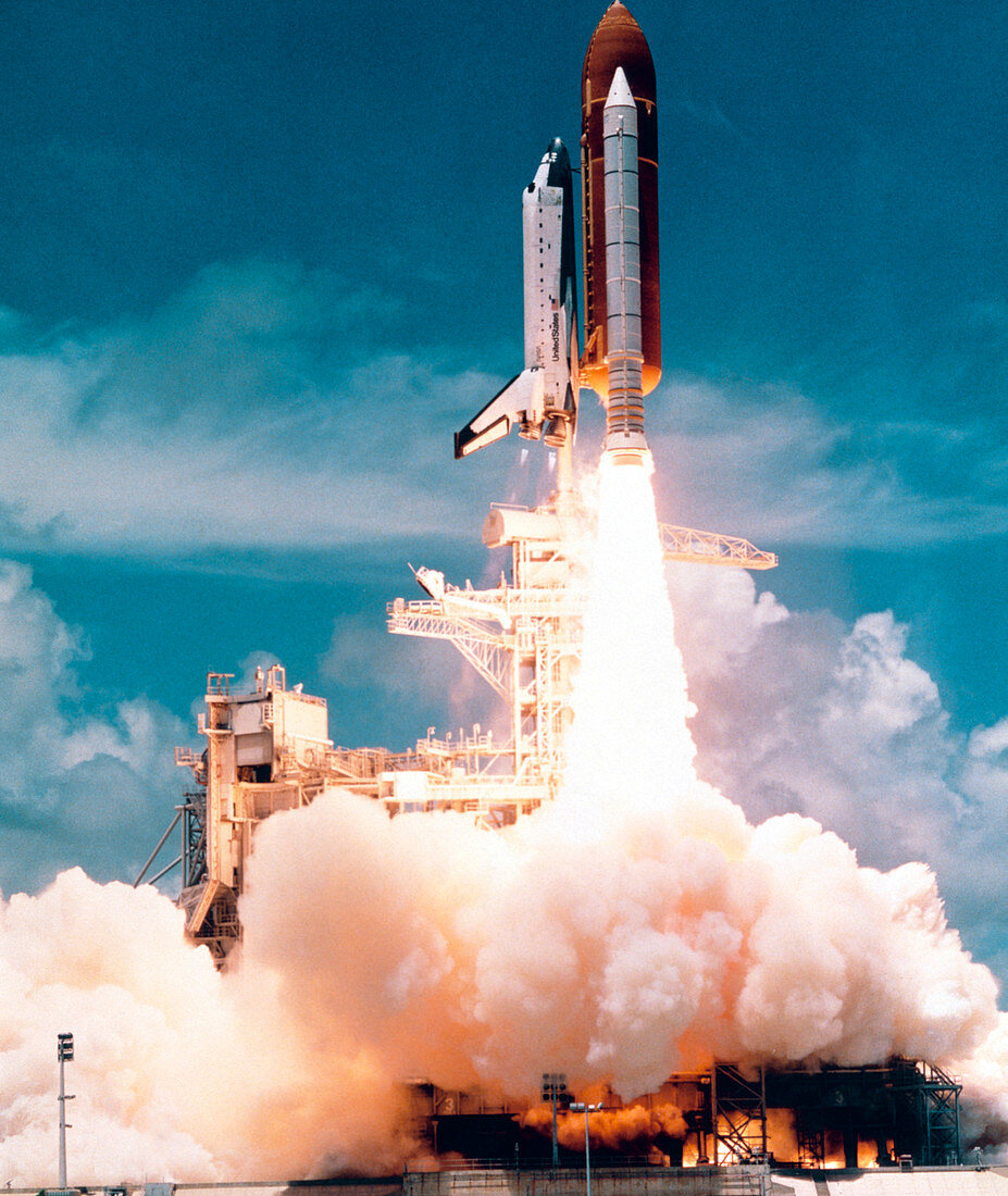 Launch of Shuttle Columbia,STS-65