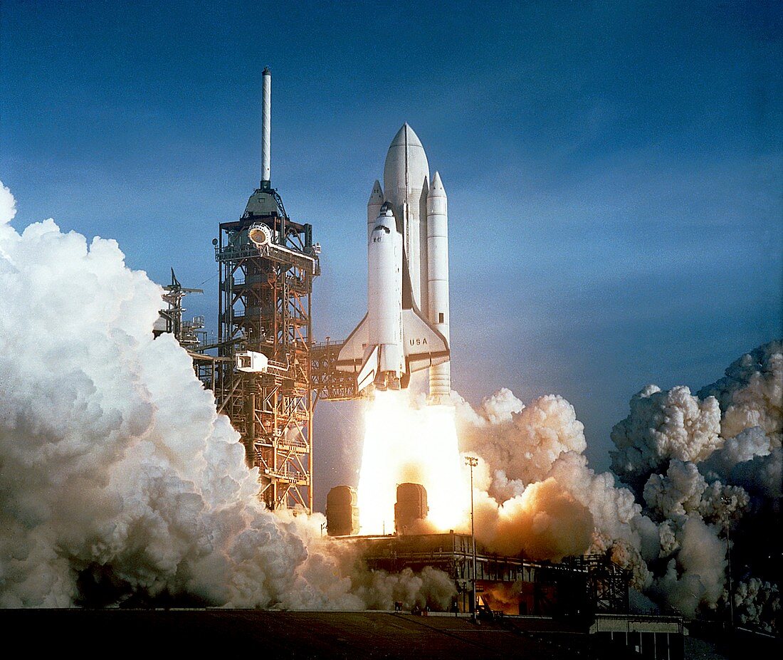 First Space Shuttle launch,1981