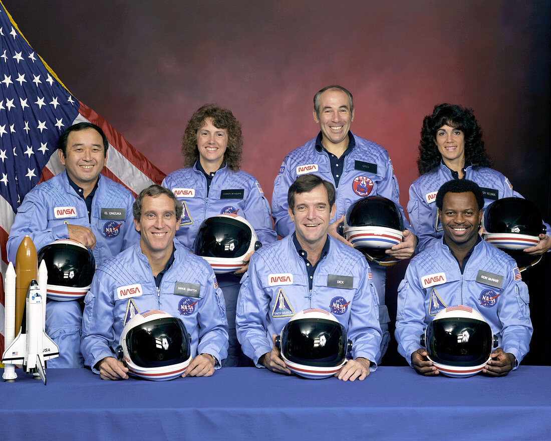 Crew photo of the space shuttle Challenger