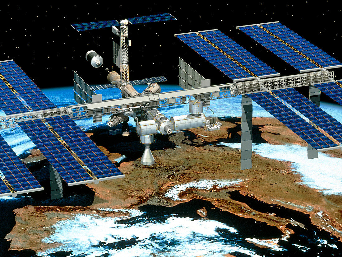 Artwork of the International Space Station