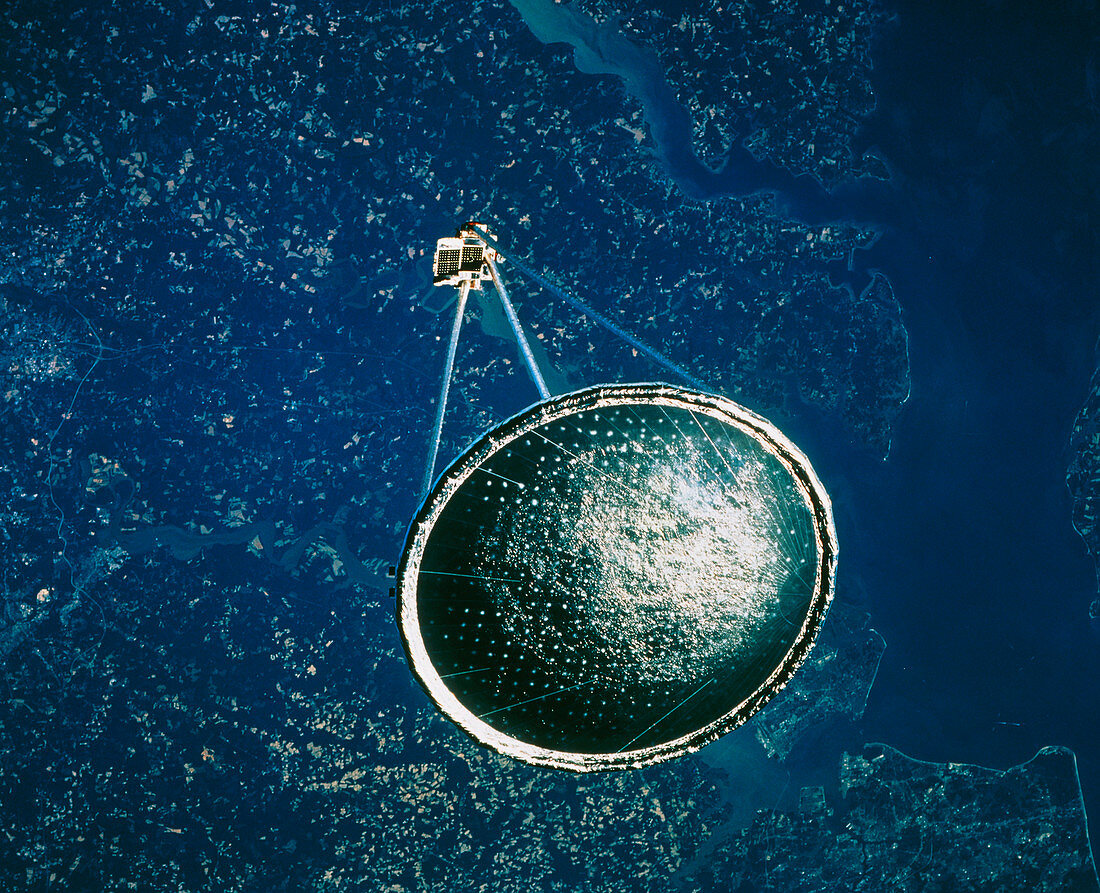 Spartan satellite with an inflated antenna