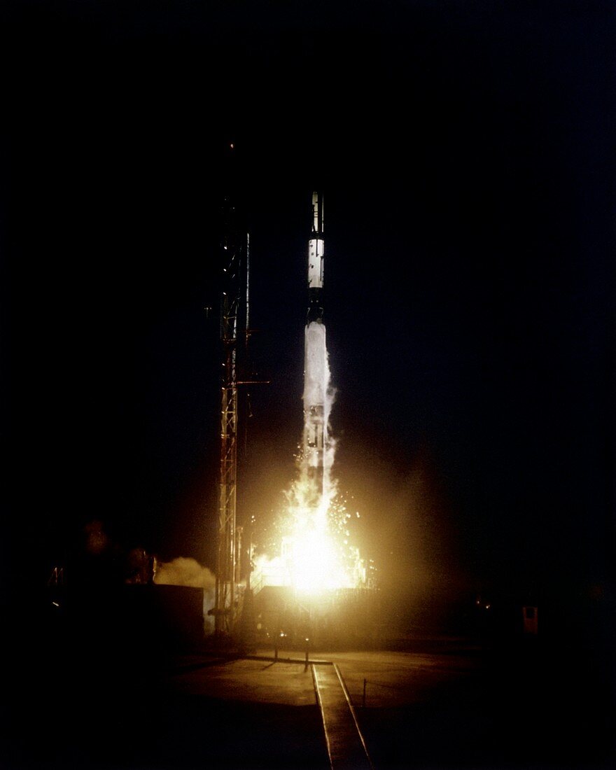 Vanguard rocket (SLV-7) launch