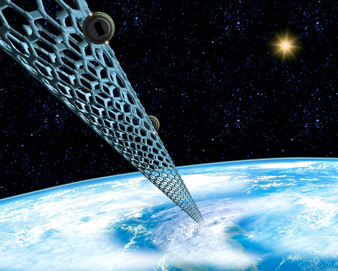 Carbon nanotube space elevator