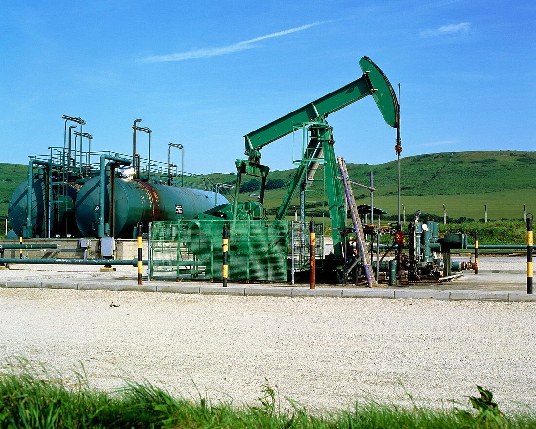 A jack pump used for oil extraction