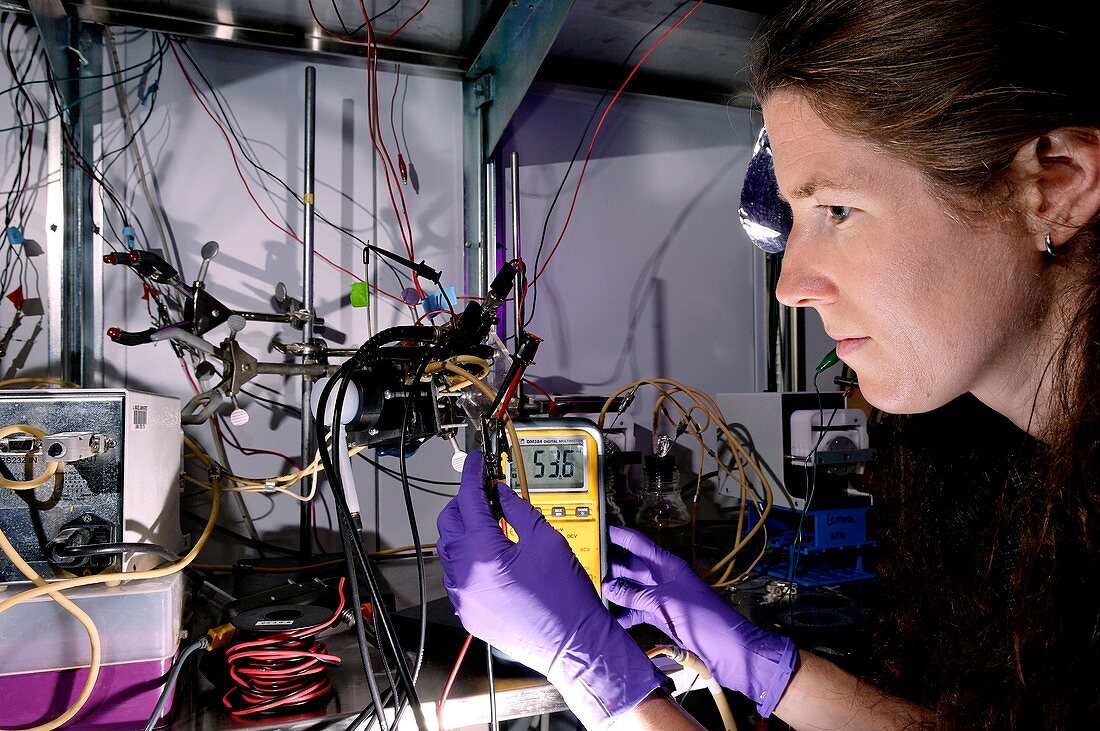 Microbial fuel cell research