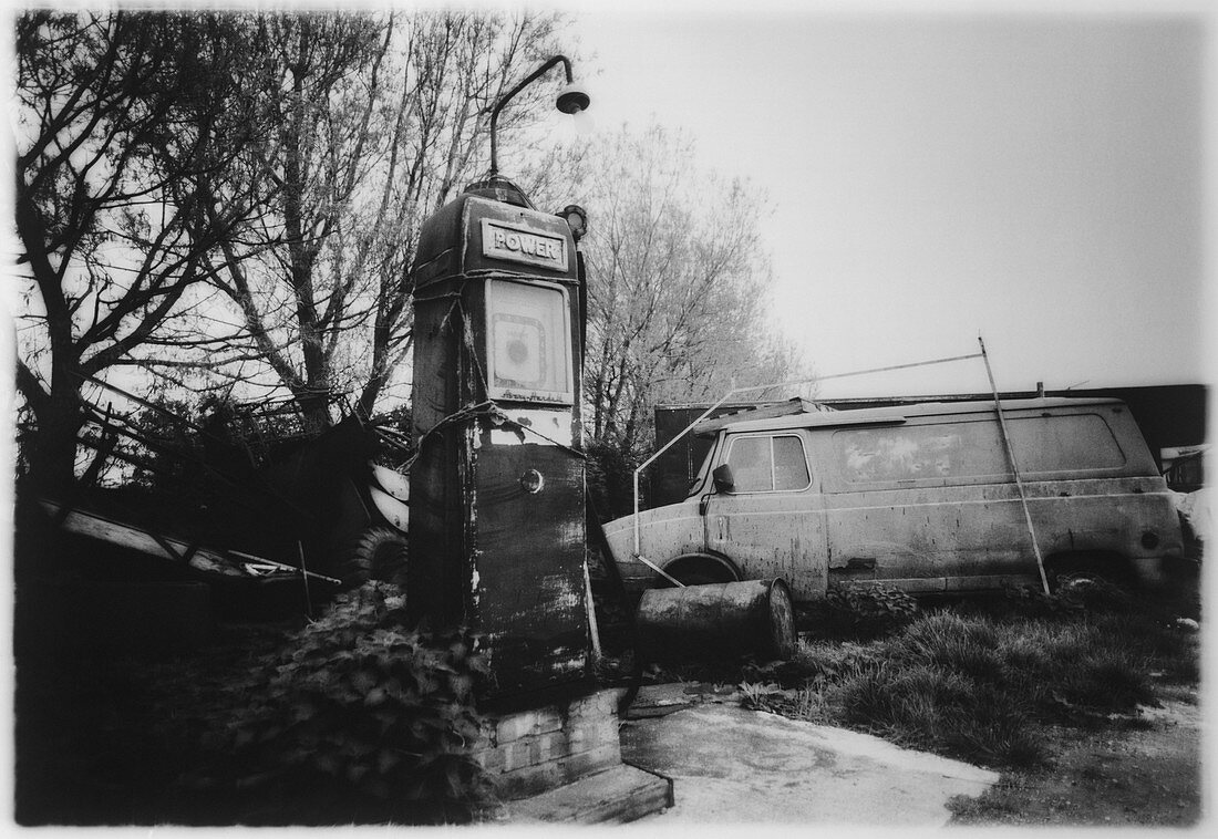 Old fashioned fuel pump