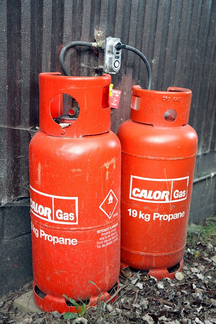 Liquefied propane gas cylinders