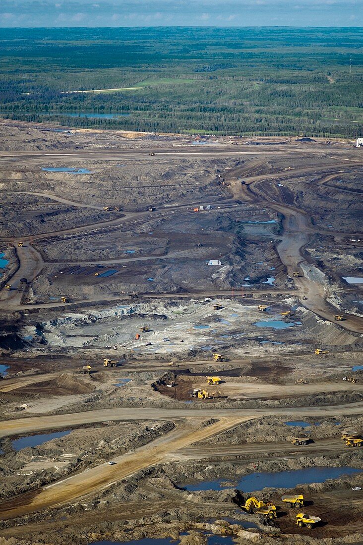 Opencast mine,Athabasca Oil Sands