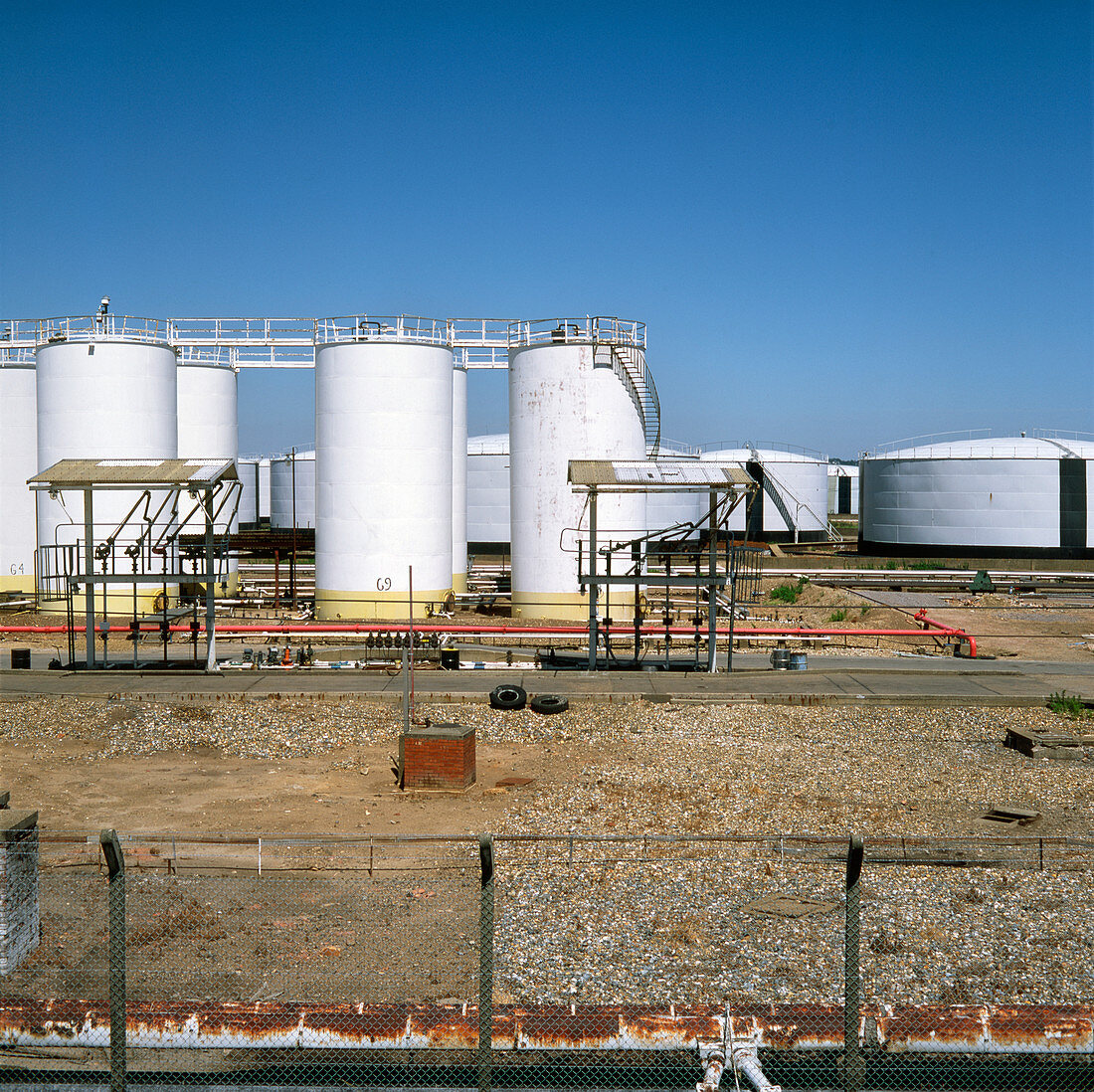Oil storage depot