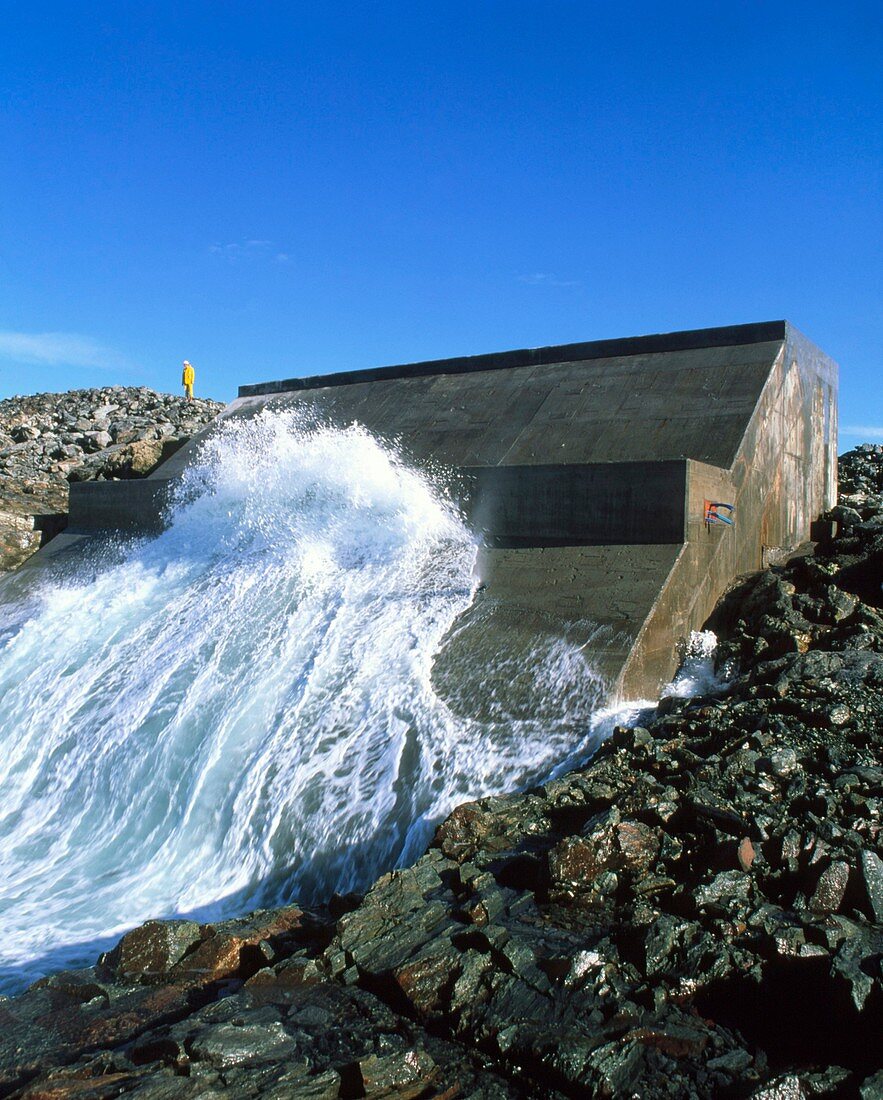 Limpet wave power station