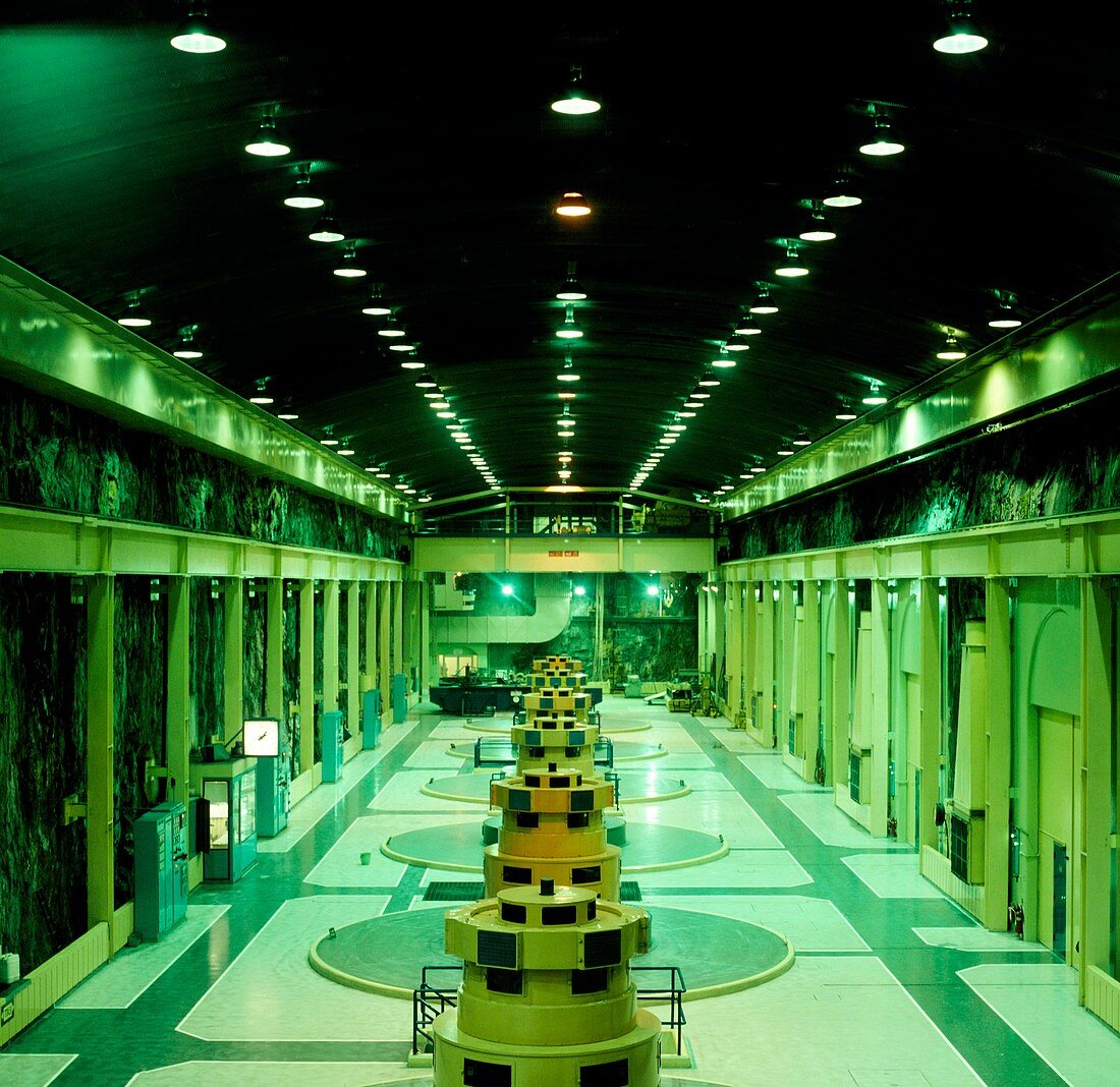 Underground hydroelectric power station