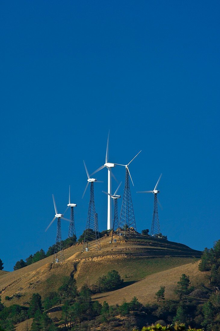 Wind turbines,California,USA