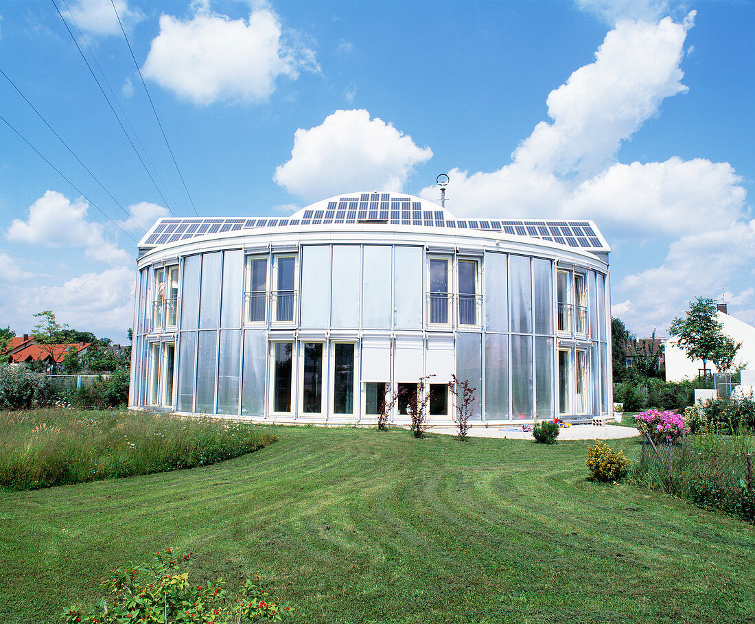Solar-powered house