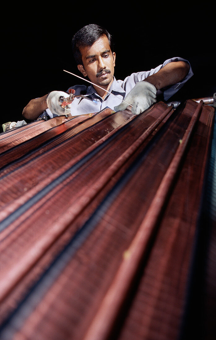 Solar heater manufacture