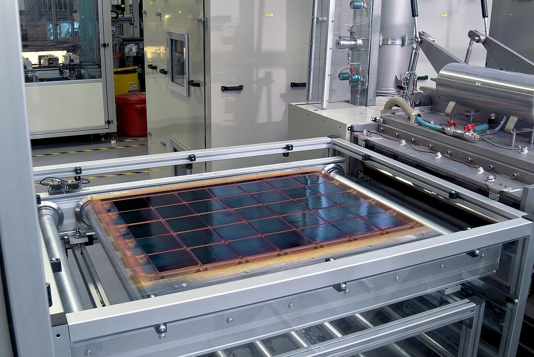 Solar cell production