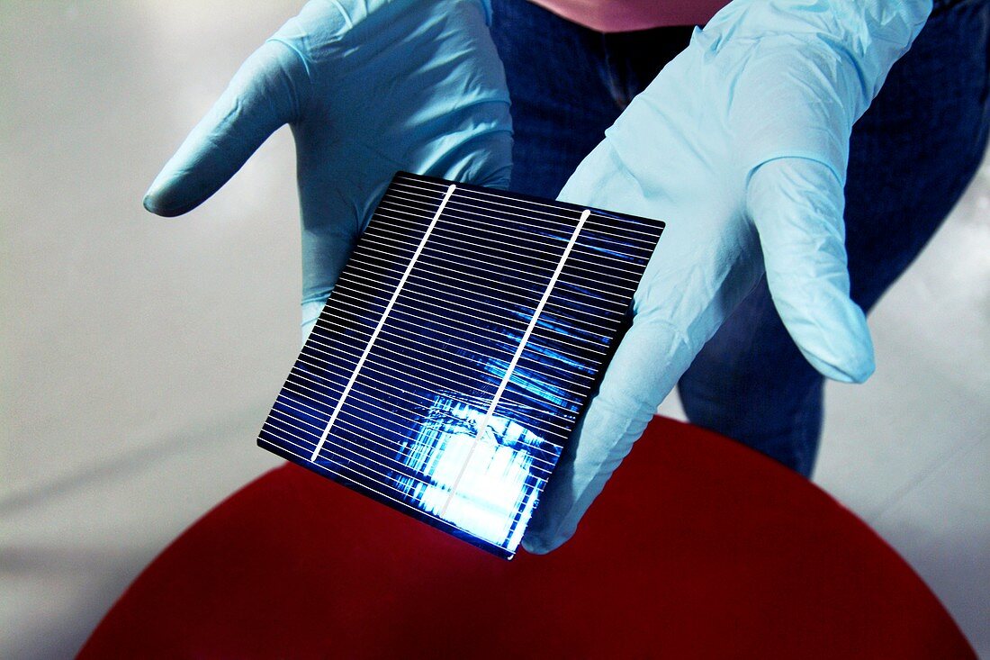 Solar cell production