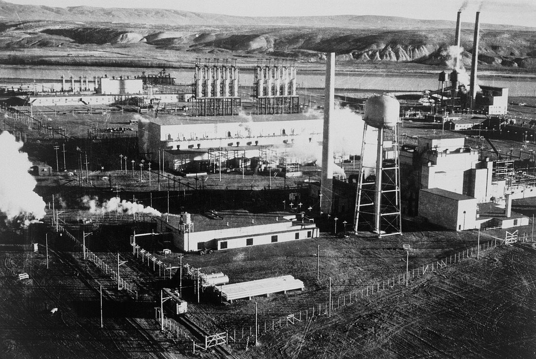 Hanford Works,production site of the atomic bomb