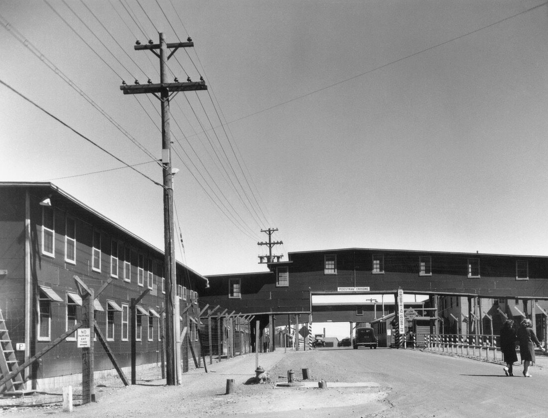 Buildings at Los Alamos laboratory in World War 2