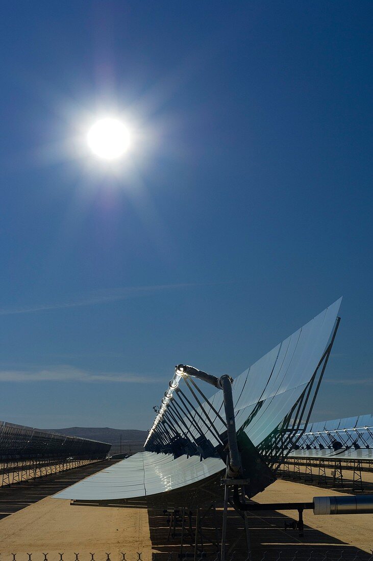 Solar parabolic mirror,California,USA