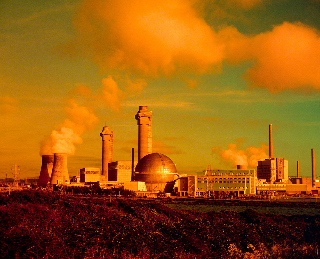 Filtered photo of the Sellafield nuclear plant