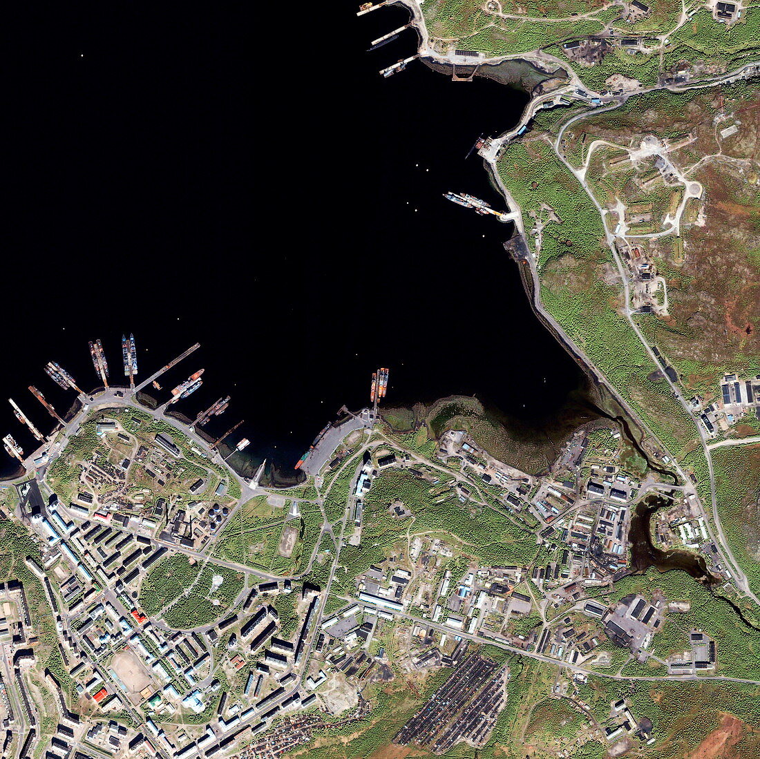 Murmansk seaport,Russia