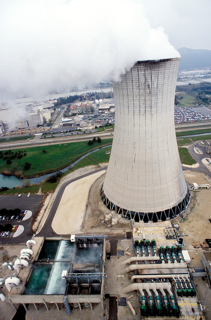 Nuclear industry cooling tower