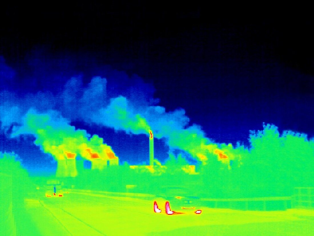 Power station,thermogram