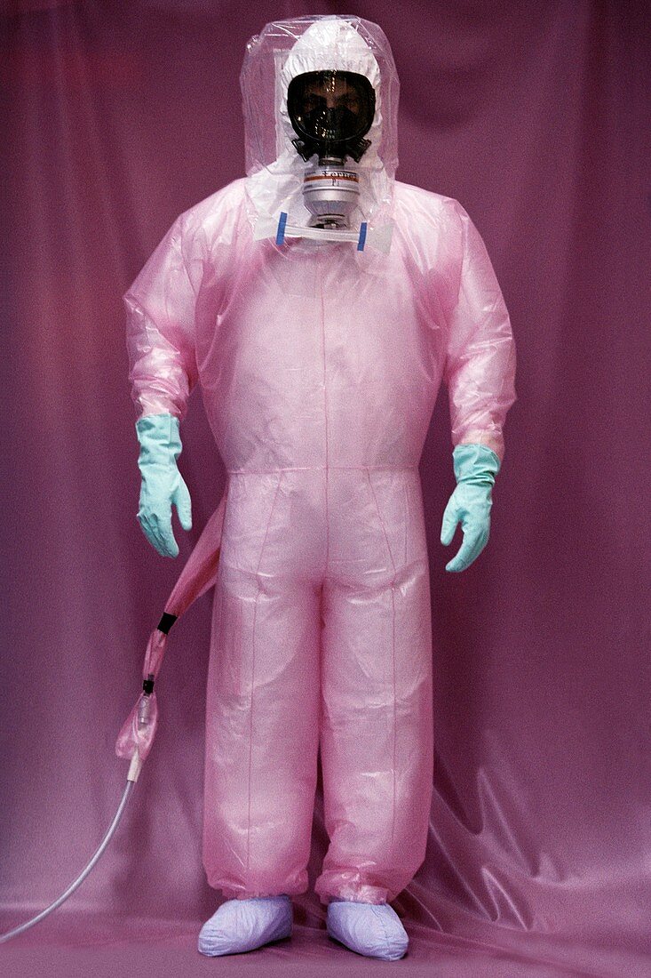 Nuclear decontamination worker