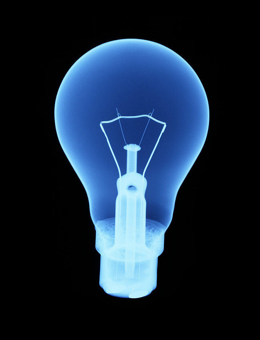 X-ray of light bulb