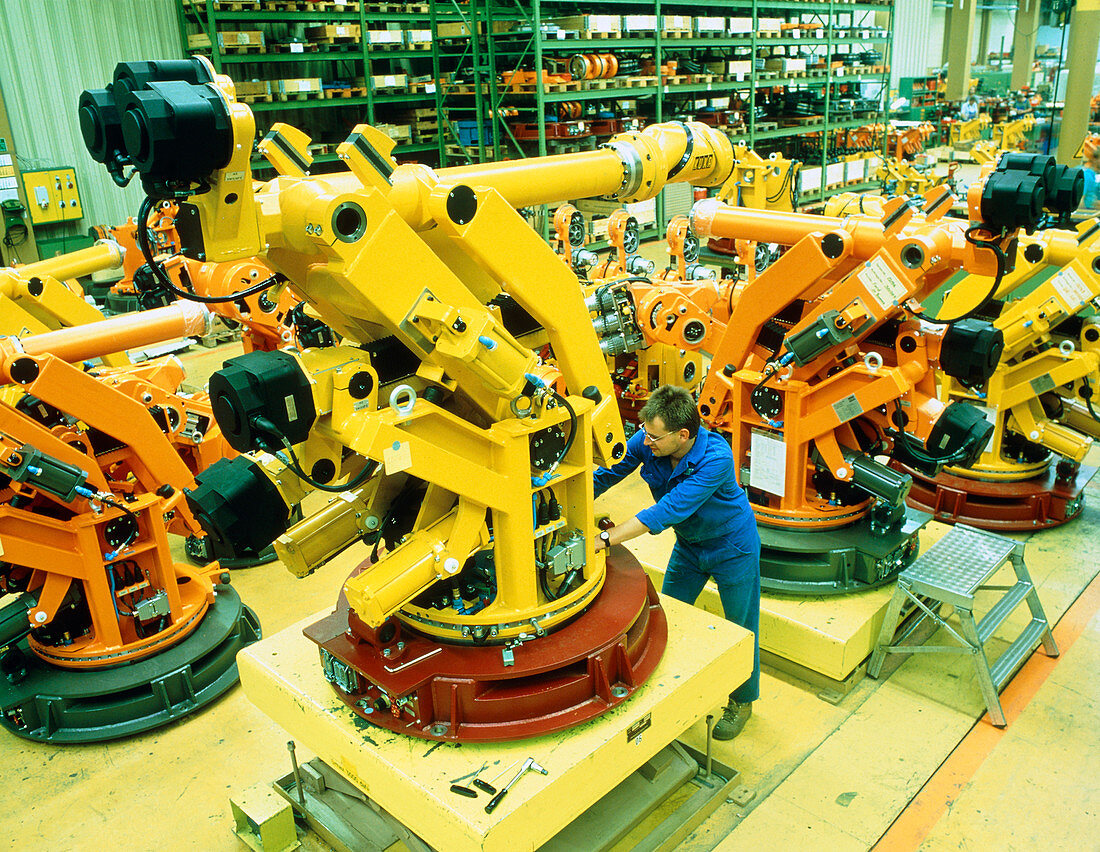 Mechanic assembling industrial robots