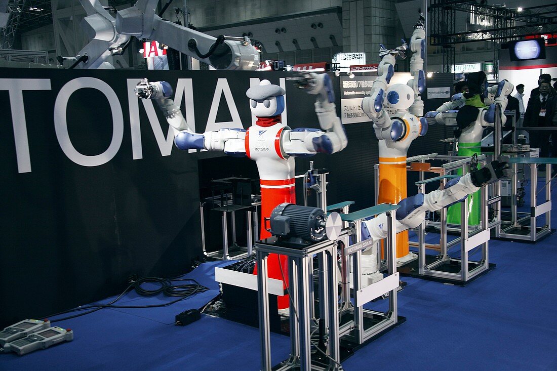 Industrial production line robots,Japan