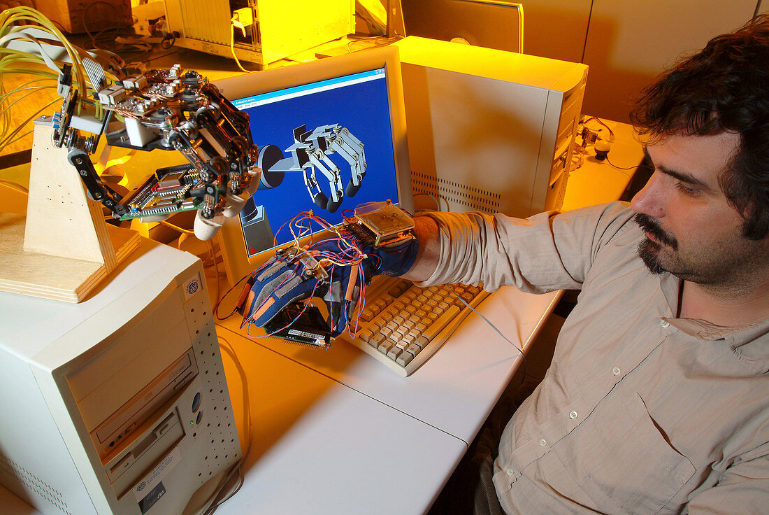 Robotic hand control system