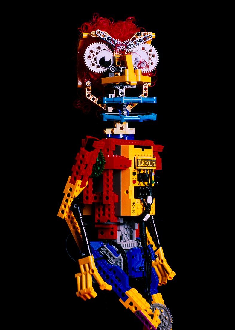 Lego humanoid robot football player