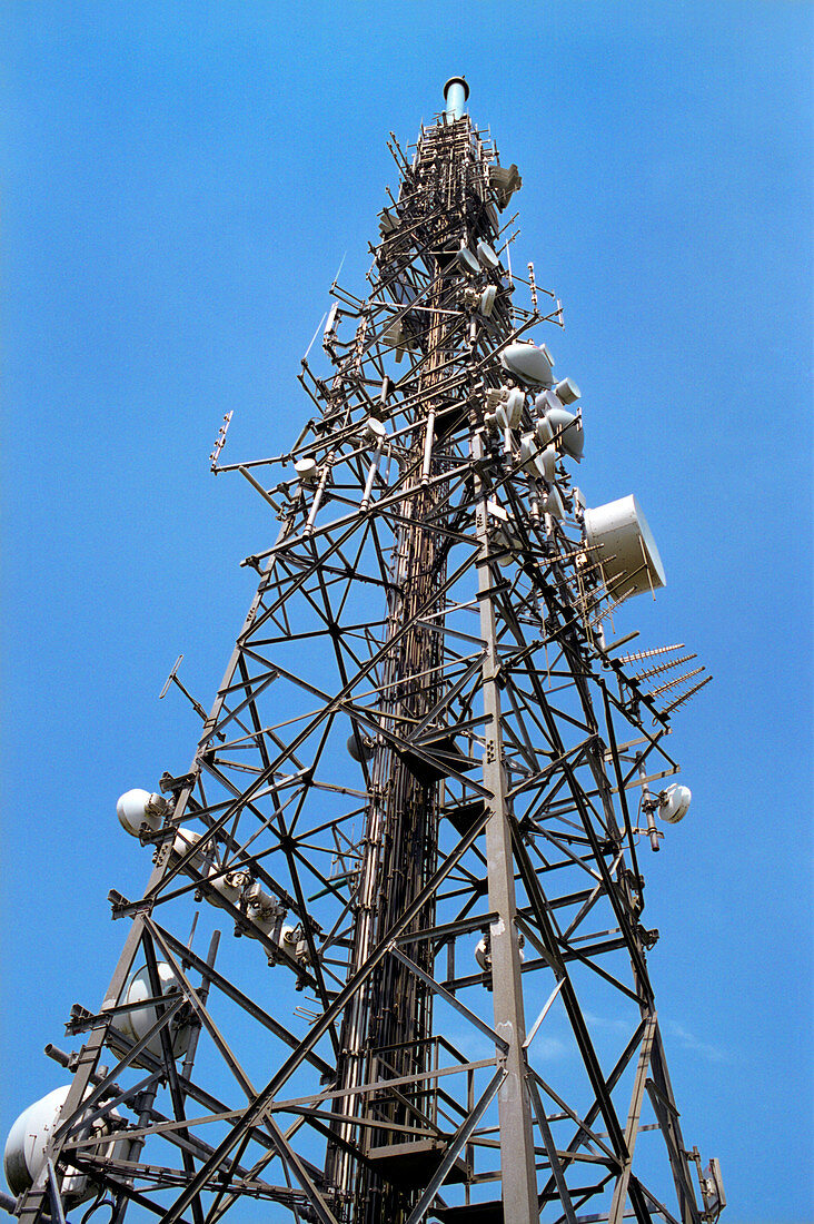 Wrekin transmitting station mast