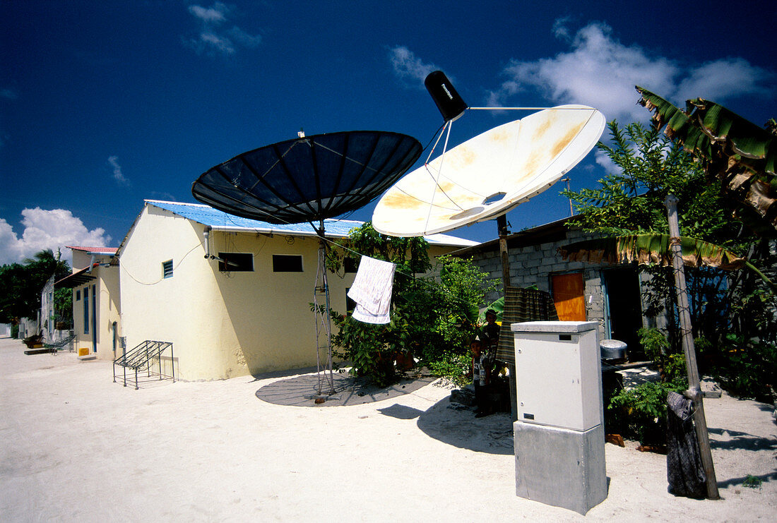 Rural satellite dishes