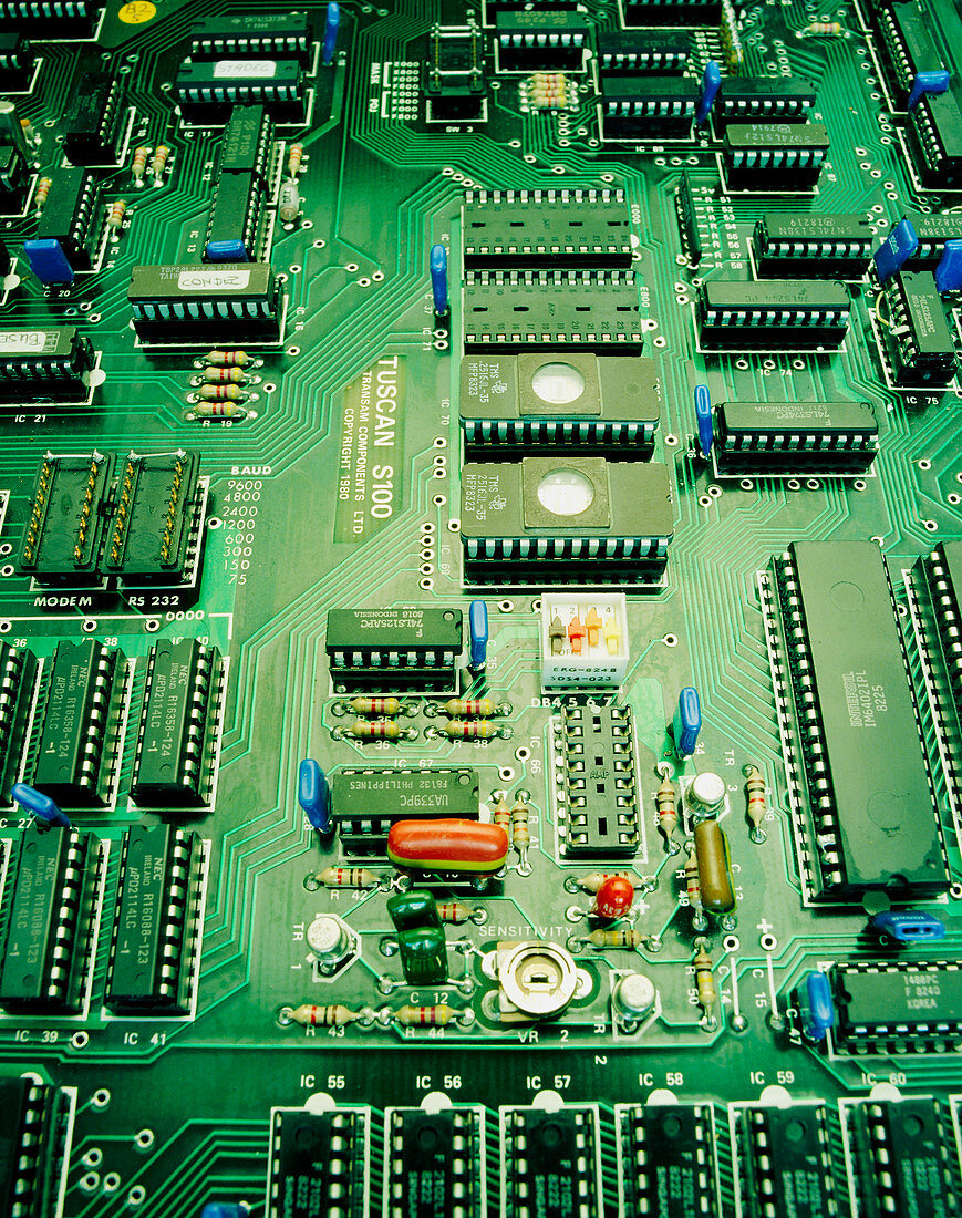Chips on computer processor board
