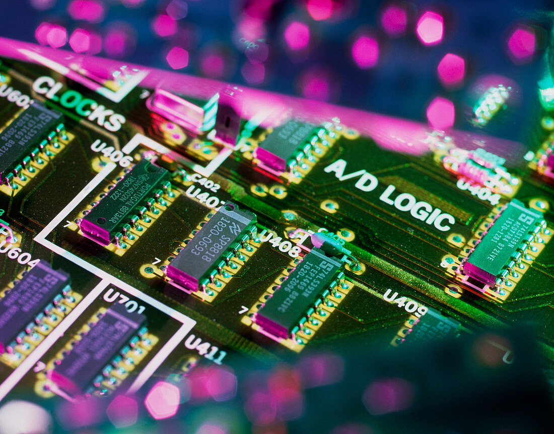 Electronic circuit board from a computer