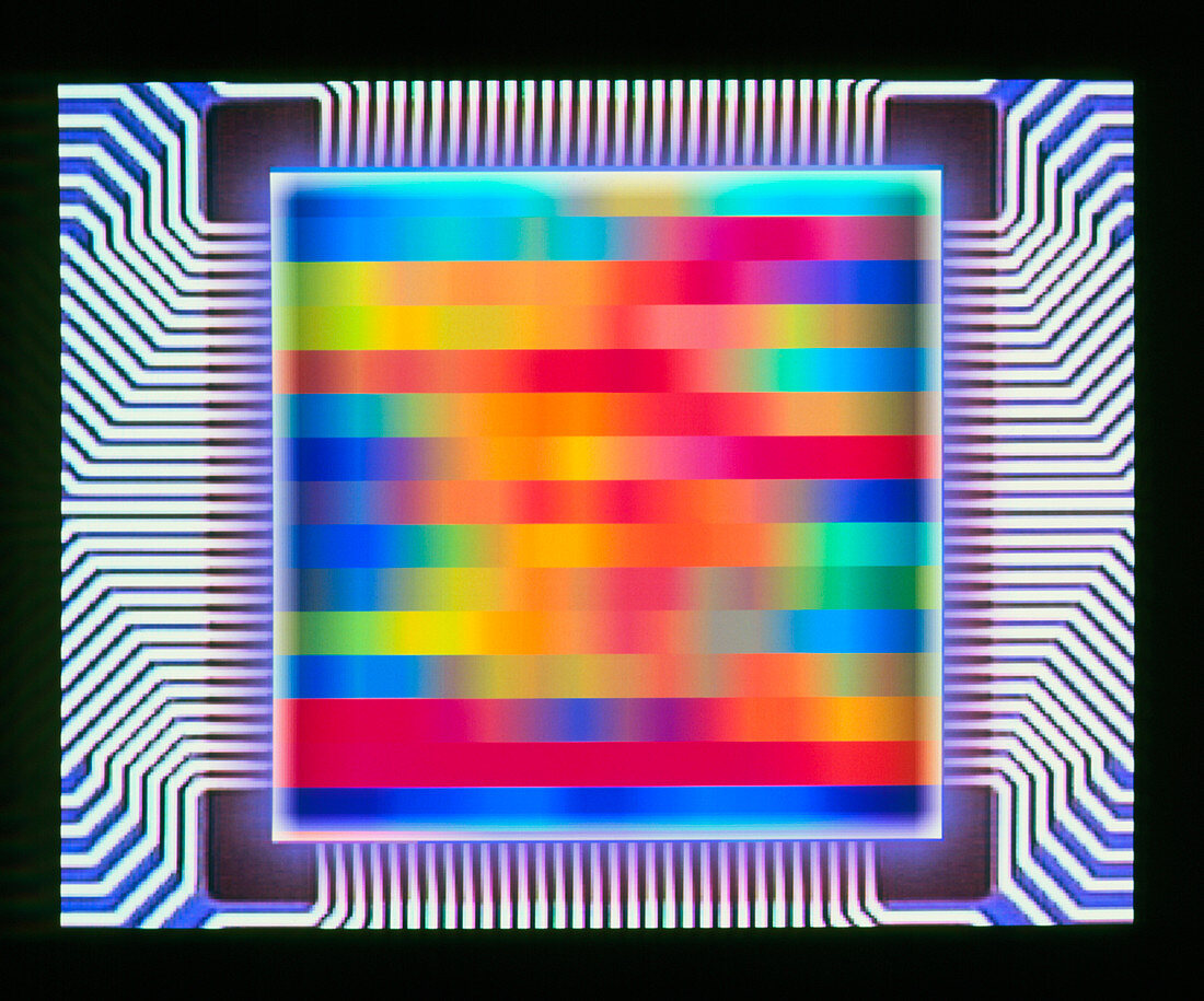 Illustration of a computer chip