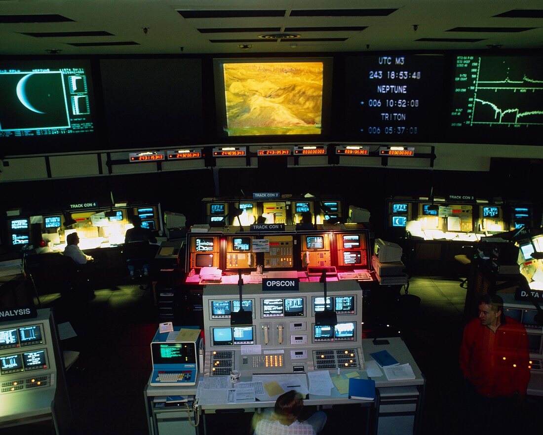 Mission Control at JPL,Pasadena,California
