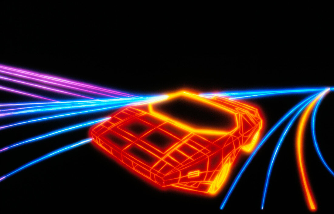 Computer graphic of car